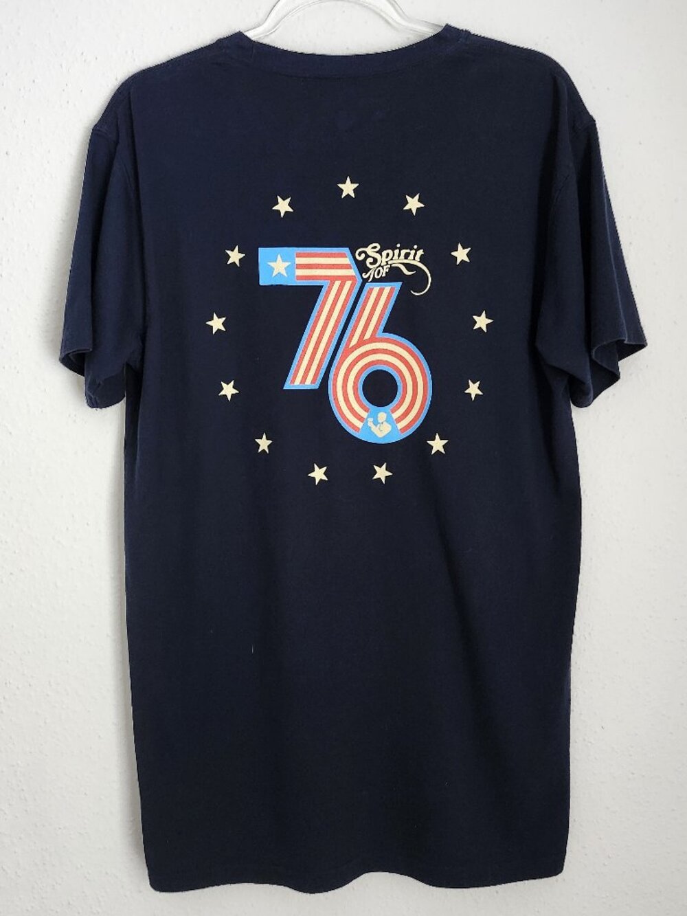 ROWDY GENTLEMAN Spirit of '76 Navy Pocket Tee Patriotic L